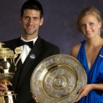 Novak Djokovic y Petra Kvitova recibieron títulos de campeones en el tenis mundial 