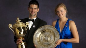 Novak Djokovic y Petra Kvitova