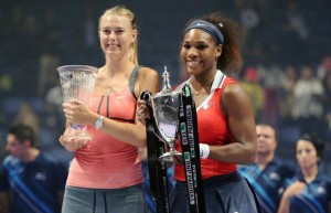 Serena Williams y  María Sharapova en la final. TWA Tenis